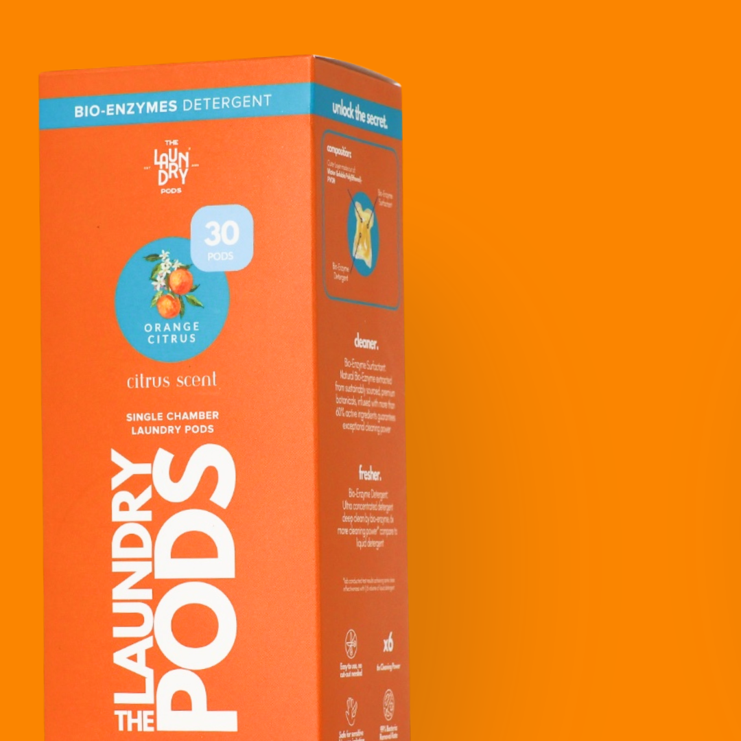 Orange Citrus | Bio-Degradable Single-Chamber Laundry Pods