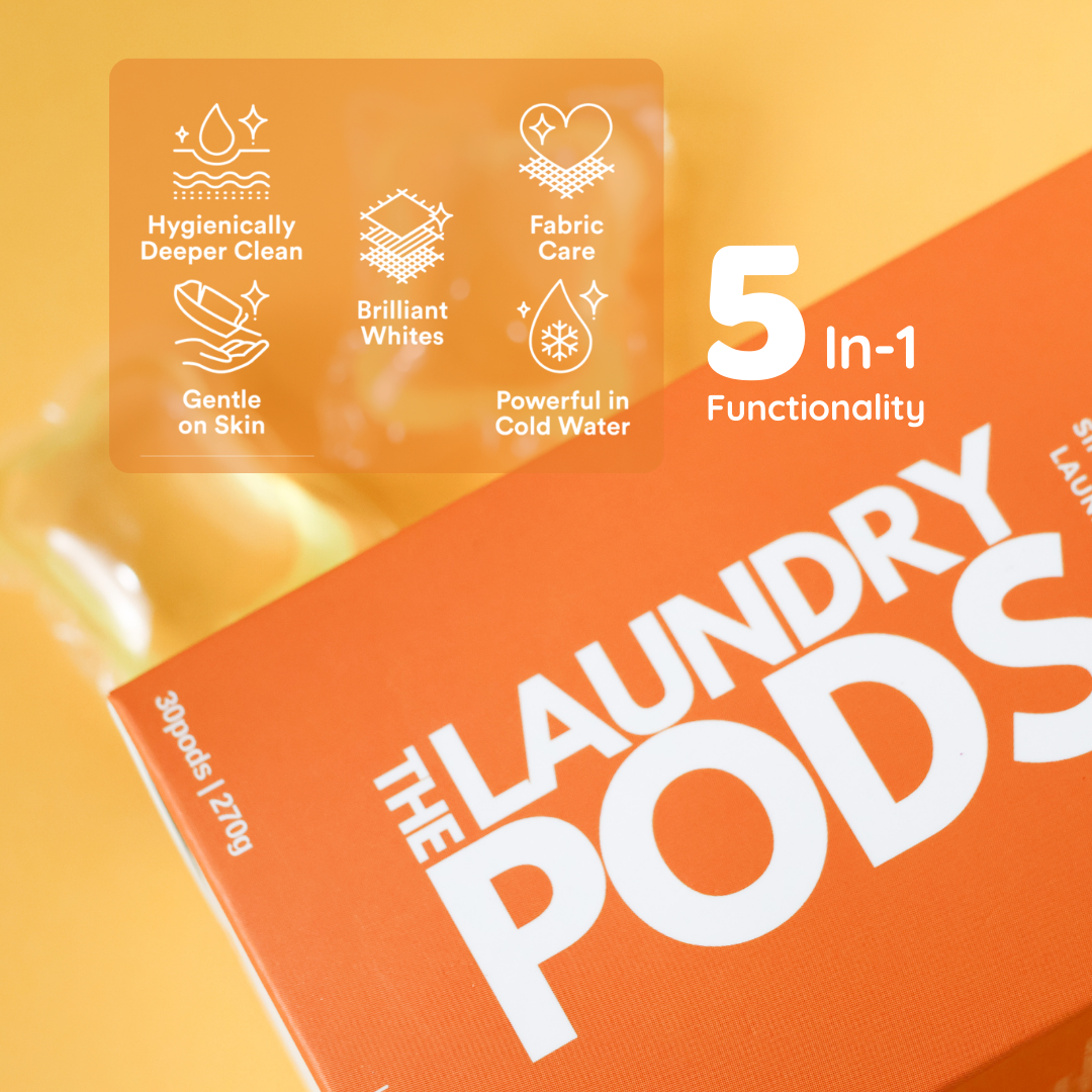 Orange Citrus | Bio-Degradable Single-Chamber Laundry Pods