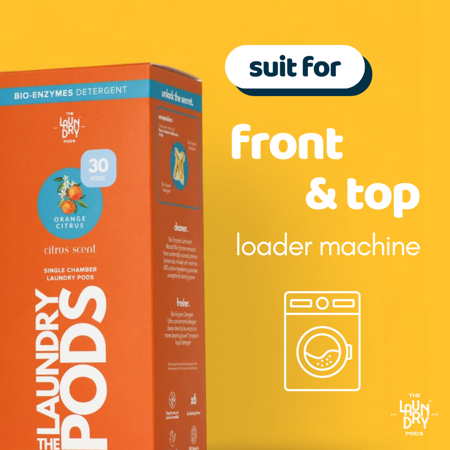 Orange Citrus | Bio-Degradable Single-Chamber Laundry Pods