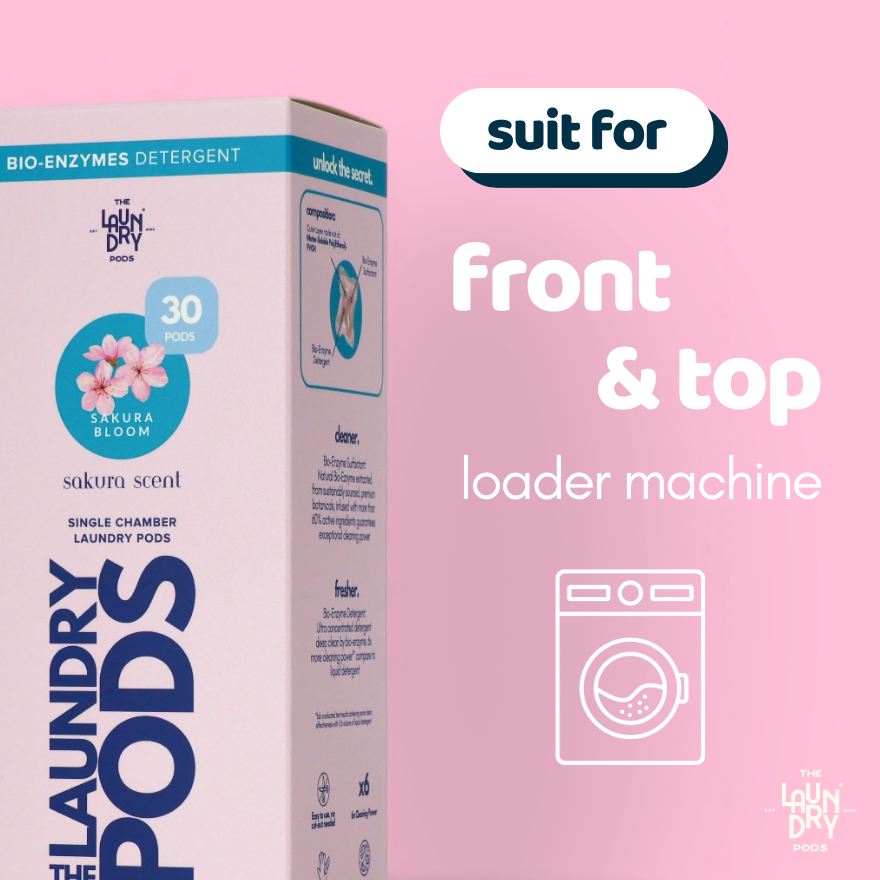 Sakura Bloom | Bio-Degradable Single-Chamber Laundry Pods