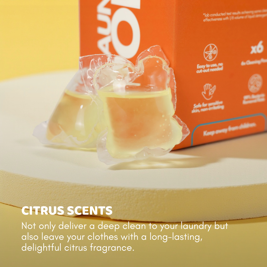 Orange Citrus | Bio-Degradable Single-Chamber Laundry Pods