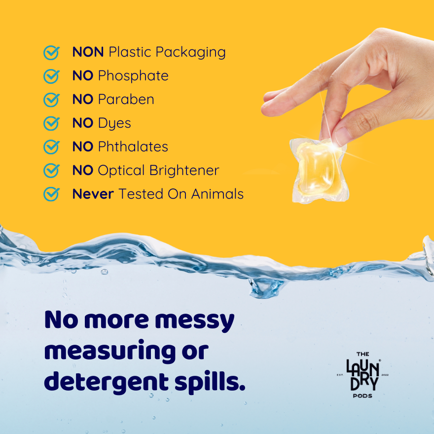 Orange Citrus | Bio-Degradable Single-Chamber Laundry Pods