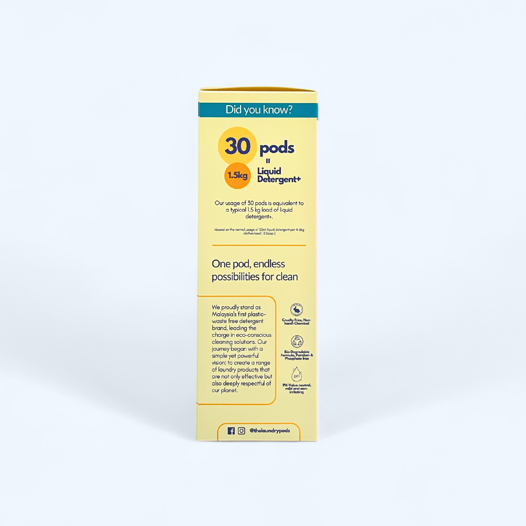 Fresh Freesia | Single-Chamber Biodegradable Laundry Pods | The Laundry Pods by Simpi