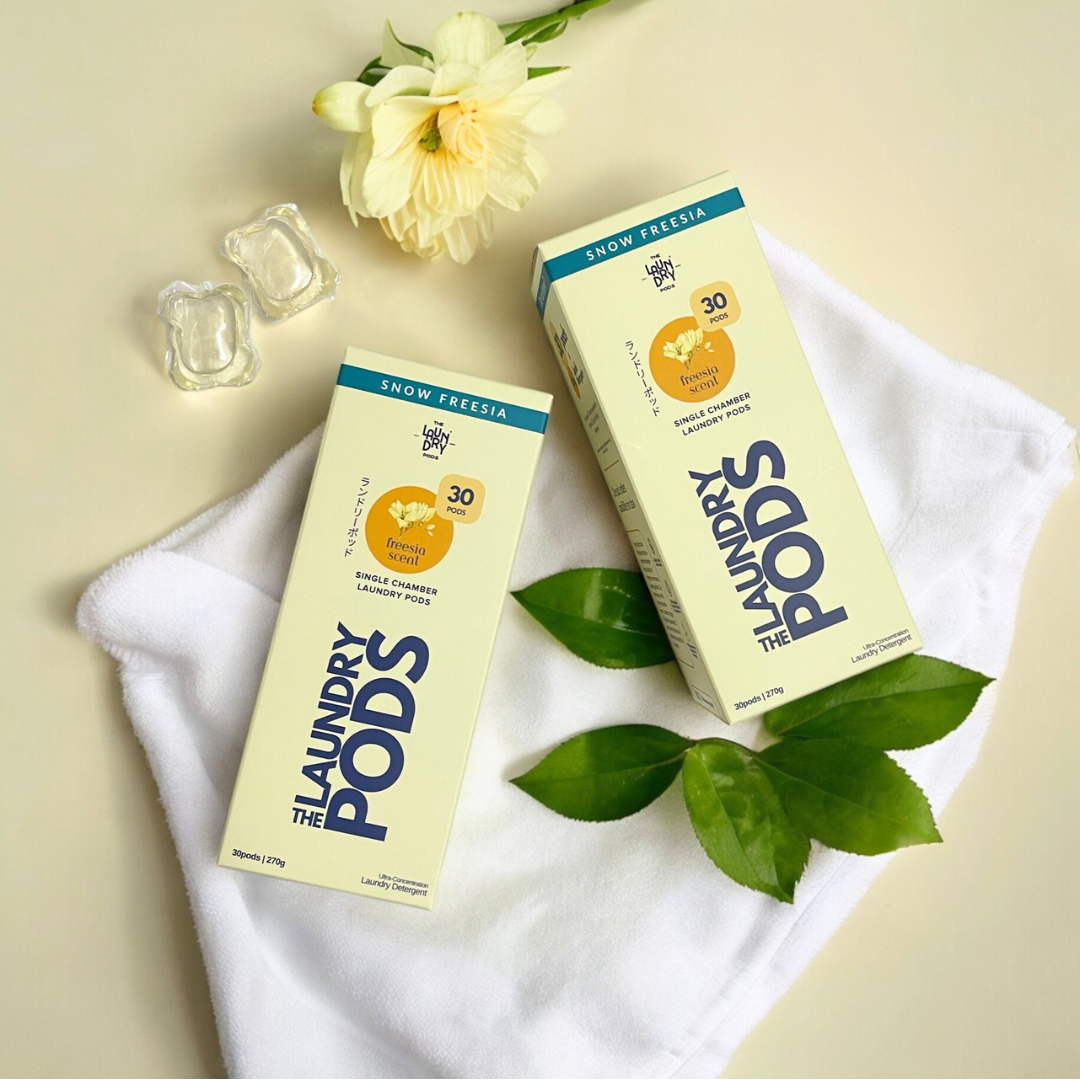 Snow Freesia | Bulk Pack | 30pcs Biodegradable Laundry Pods | by The Laundry Pods