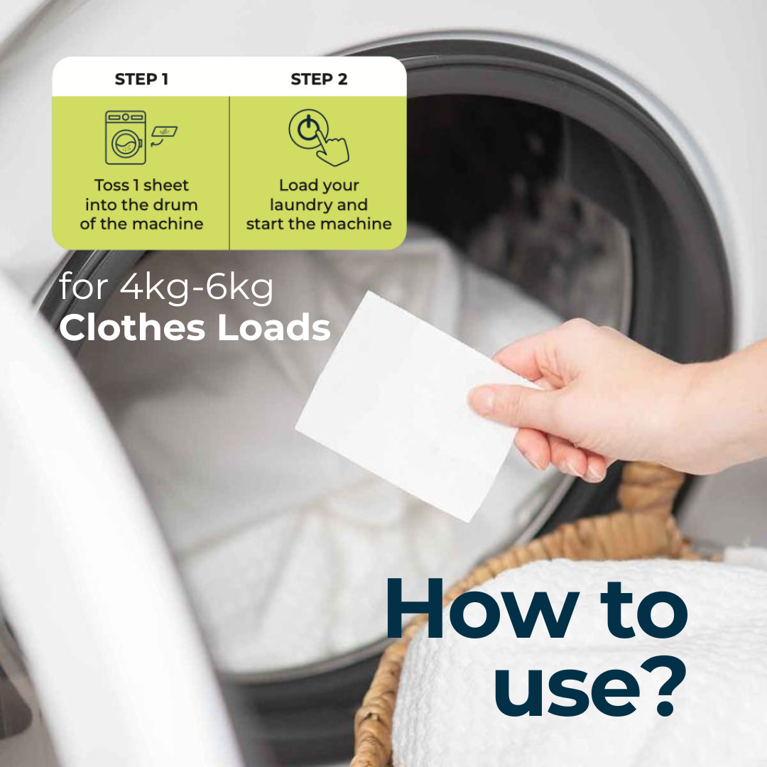 The Laundry Sheets by Simpi | Bio-degradable Laundry Sheets | 30 pcs with 60 wash