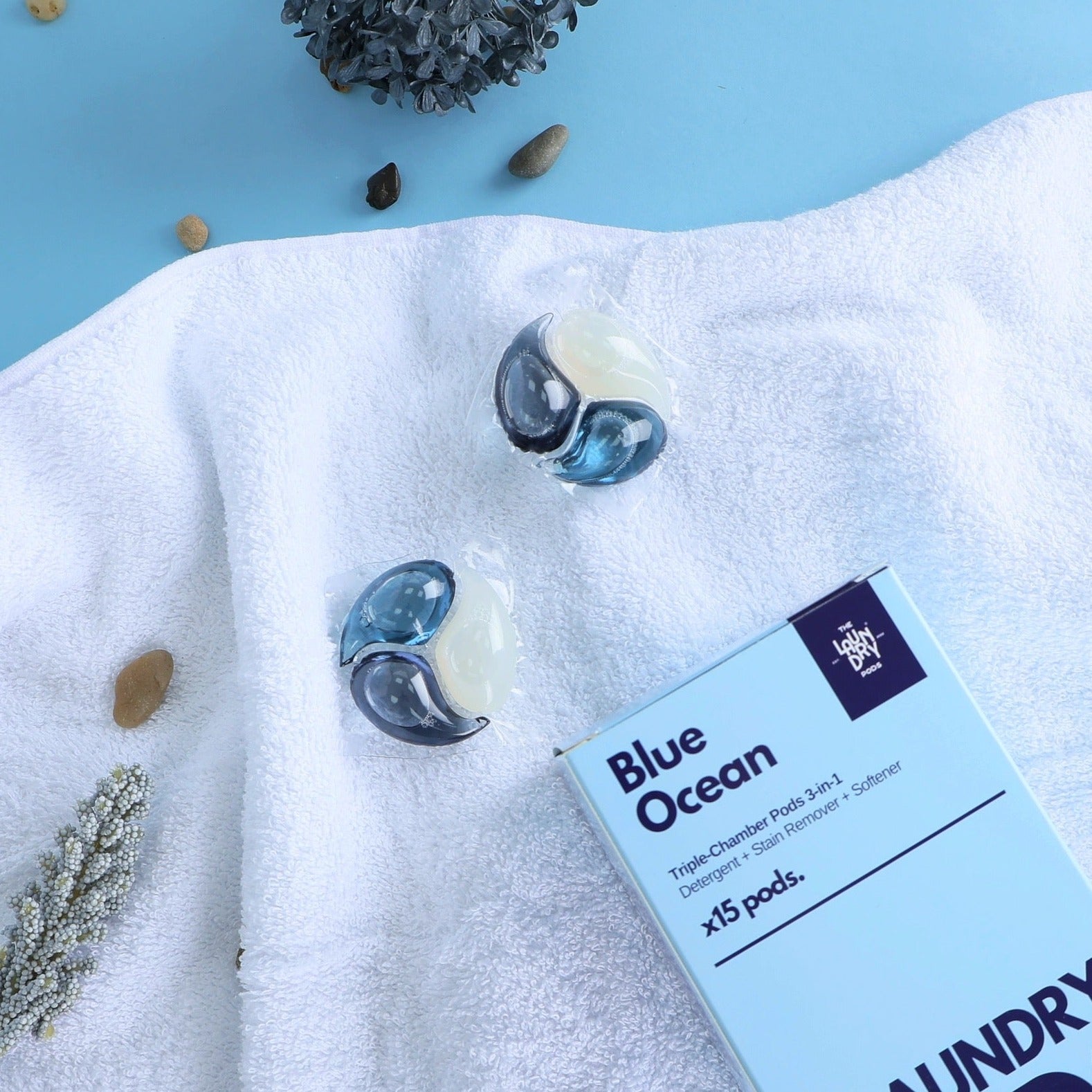 Blue Ocean | 15pcs Biodegradable Laundry Pods | by The Laundry Pods