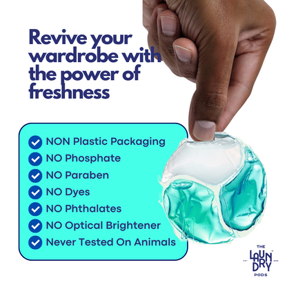 Eco-Fusion Starter Pack | 6pcs Mixed-Biodegradable Laundry Pods | by The Laundry Pods