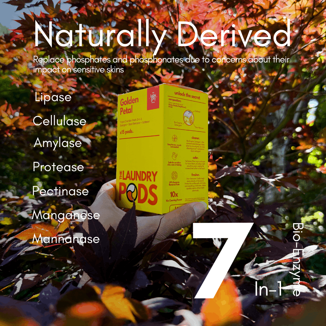 Golden Petals | 15pcs Biodegradable Laundry Pods | by The Laundry Pods