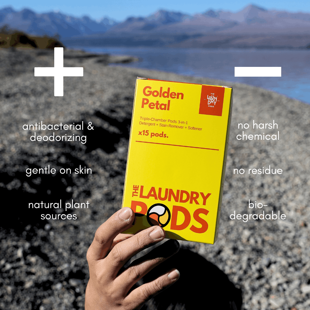 Golden Petals | 15pcs Biodegradable Laundry Pods | by The Laundry Pods