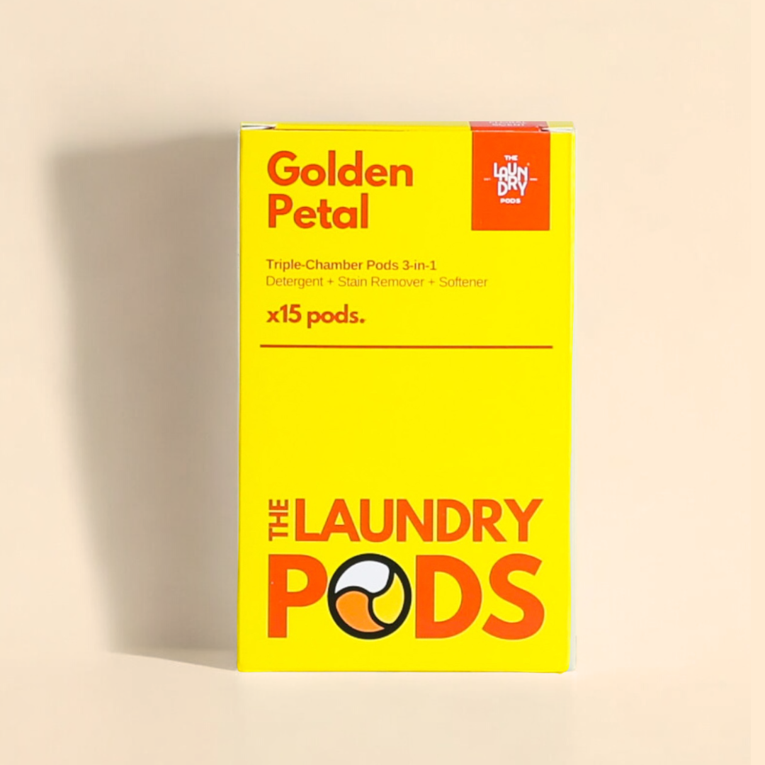 Golden Petals | 15pcs Biodegradable Laundry Pods | by The Laundry Pods