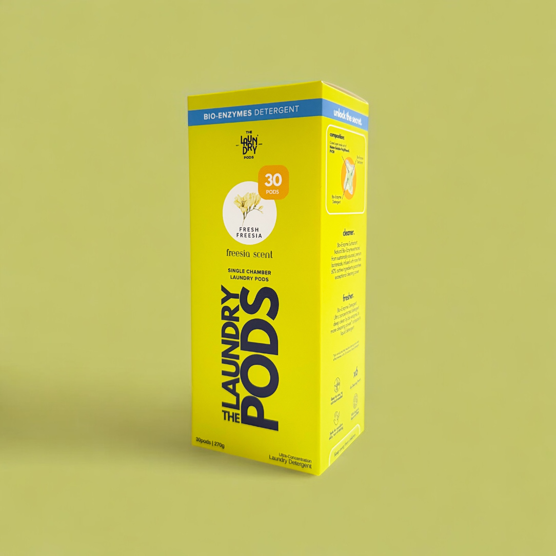 Fresh Freesia | Single-Chamber Biodegradable Laundry Pods | The Laundry Pods by Simpi